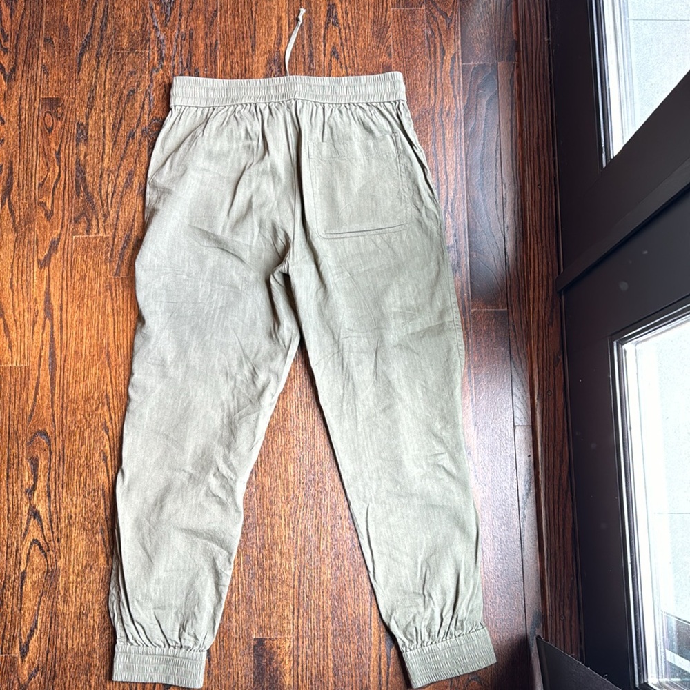 Theory Linen Blend Drawstring Joggers - image 5